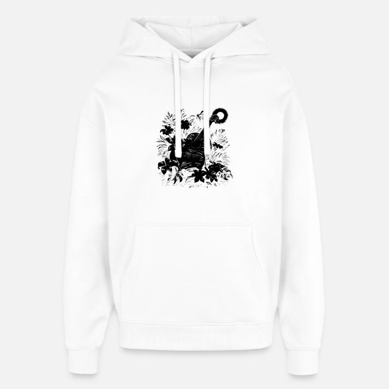 Dessin de guitare - Sweat à capuche unisexe Stanley/Stella Oversized - blanc