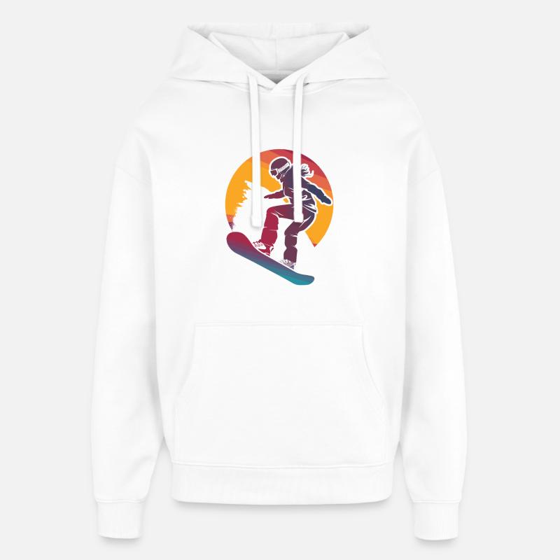 Snowboard Filles - Sweat à capuche unisexe Stanley/Stella Oversized - blanc
