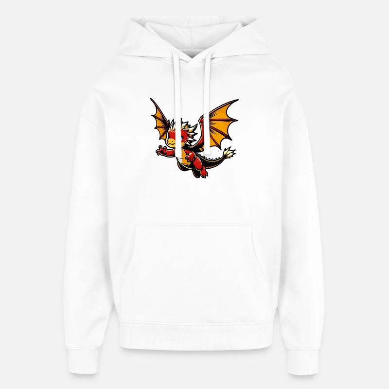 Dragon - Sweat à capuche unisexe Stanley/Stella Oversized - blanc