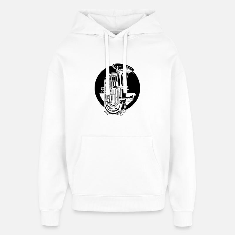 Tuba - Sweat à capuche unisexe Stanley/Stella Oversized - blanc