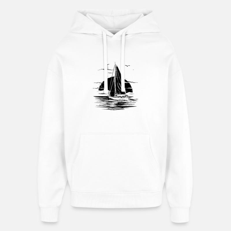 Voile - Sweat à capuche unisexe Stanley/Stella Oversized - blanc