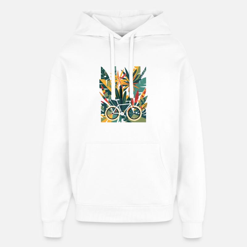 Cyclisme - Sweat à capuche unisexe Stanley/Stella Oversized - blanc