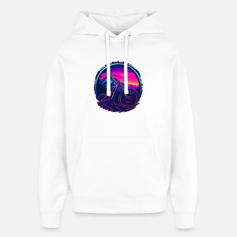 VTT Retrowave - Sweat à capuche unisexe Stanley/Stella Oversized - blanc