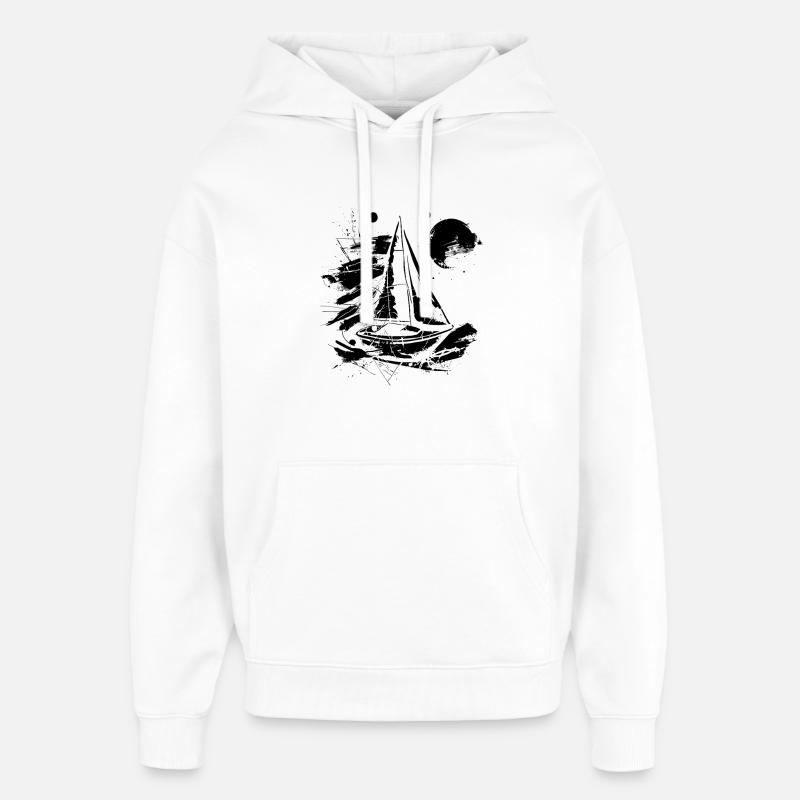 Voile - Sweat à capuche unisexe Stanley/Stella Oversized - blanc