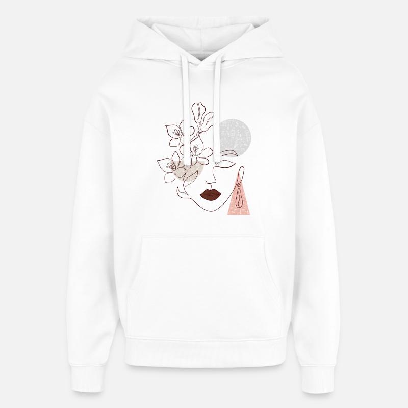 Amour et joie - Sweat à capuche unisexe Stanley/Stella Oversized - blanc