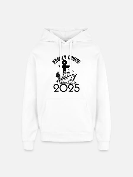 Family cruise 2025 - Oversized Unisex Hoodie by Stanley/Stella - white
