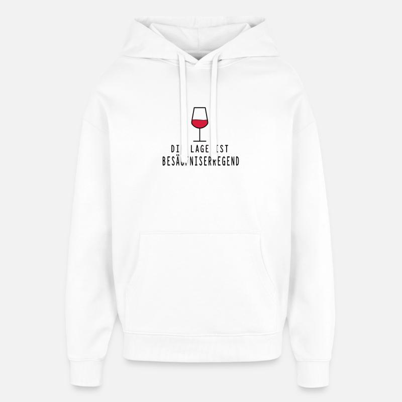 Lage besäufniserregend - Oversized Unisex Hoodie von Stanley/Stella - Weiß