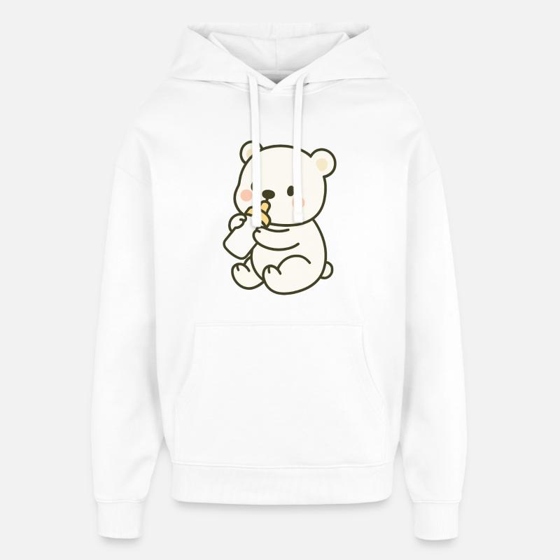 Milchzeit im Eis - Oversized Unisex Hoodie von Stanley/Stella - Weiß