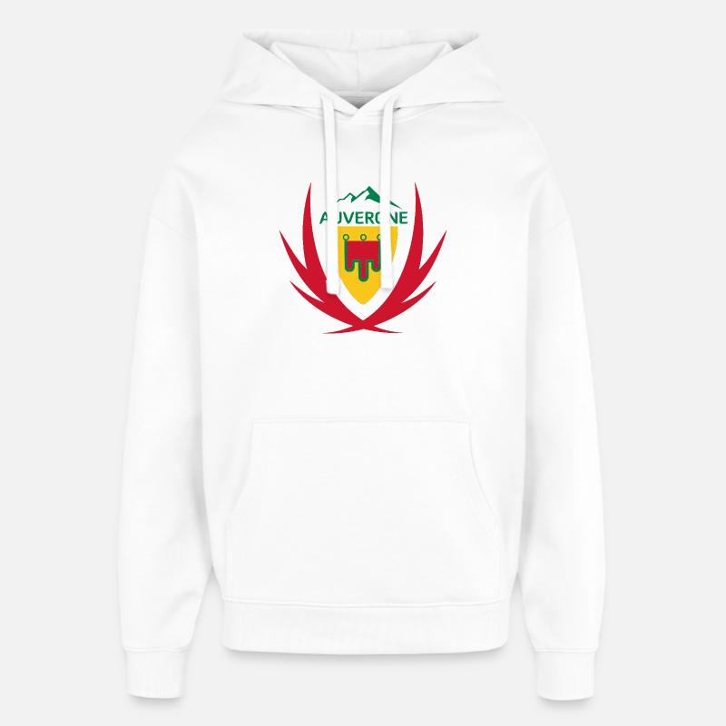 Auvergne - Sweat à capuche unisexe Stanley/Stella Oversized - blanc