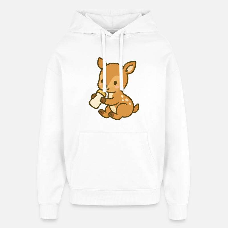 Fläschchen-Kitzliebe - Oversized Unisex Hoodie von Stanley/Stella - Weiß