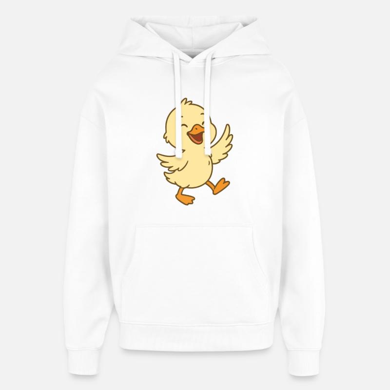 Oisons heureux - Sweat à capuche unisexe Stanley/Stella Oversized - blanc