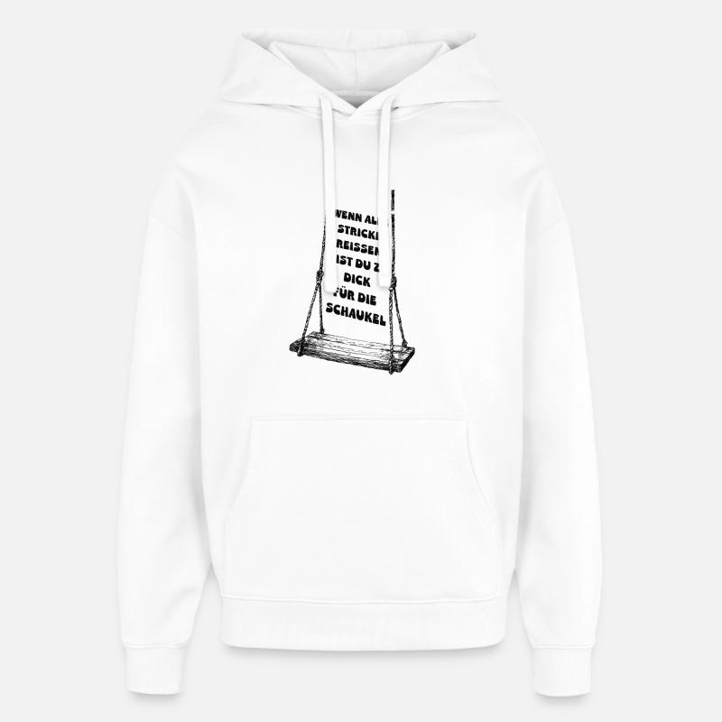 Quand tout le reste échoue - Sweat à capuche unisexe Stanley/Stella Oversized - blanc
