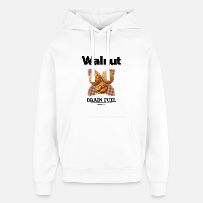 Power Fruit - Noix - Sweat à capuche unisexe Stanley/Stella Oversized - blanc