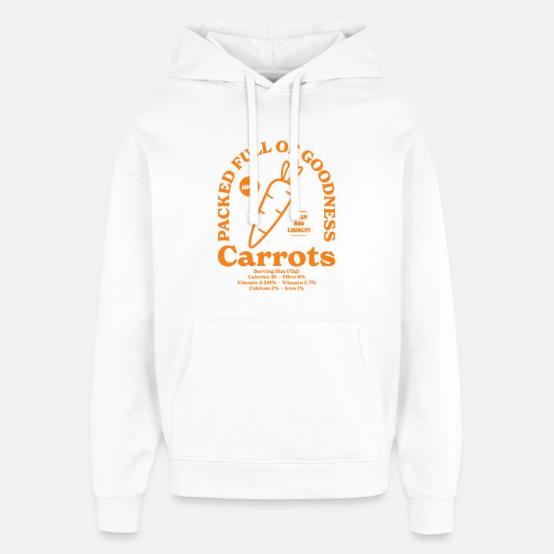 Carottes - Sweat à capuche unisexe Stanley/Stella Oversized - blanc