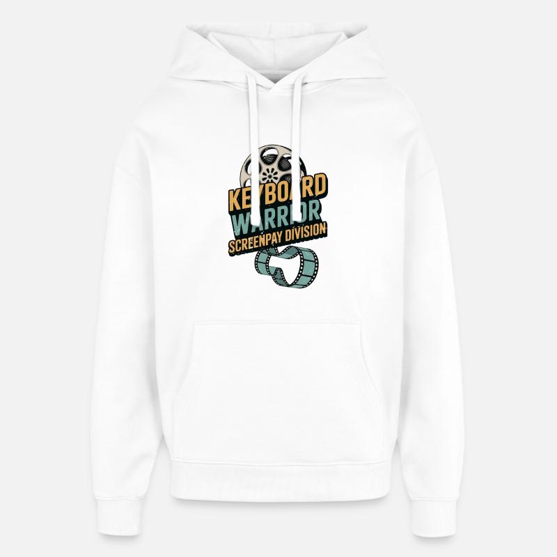 Screenwriter Keyboard Warrior Screenplay Writing - Oversized Unisex Hoodie von Stanley/Stella - Weiß