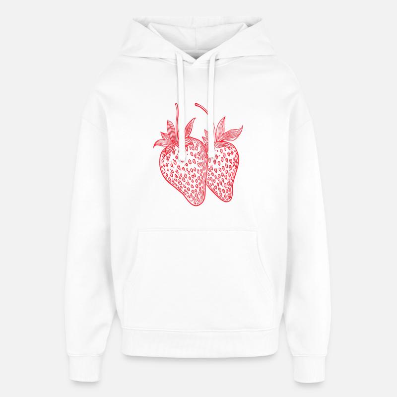 Fraise - Sweat à capuche unisexe Stanley/Stella Oversized - blanc