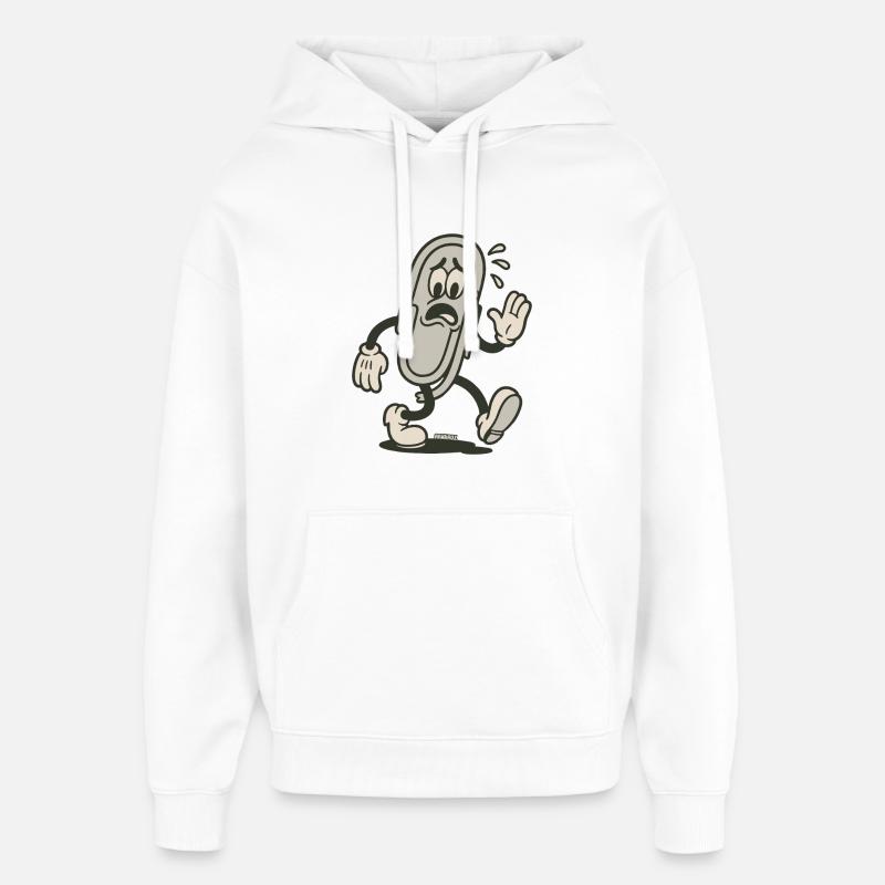 Trombone en carton animé rétro - Sweat à capuche unisexe Stanley/Stella Oversized - blanc