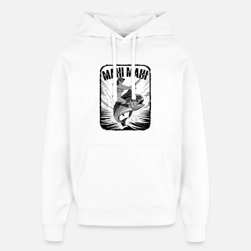 Mahimai Dolphinfish Dream Fish - Sweat à capuche unisexe Stanley/Stella Oversized - blanc