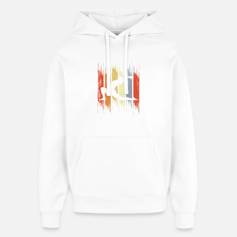 Dessin de Yogini - Sweat à capuche unisexe Stanley/Stella Oversized - blanc