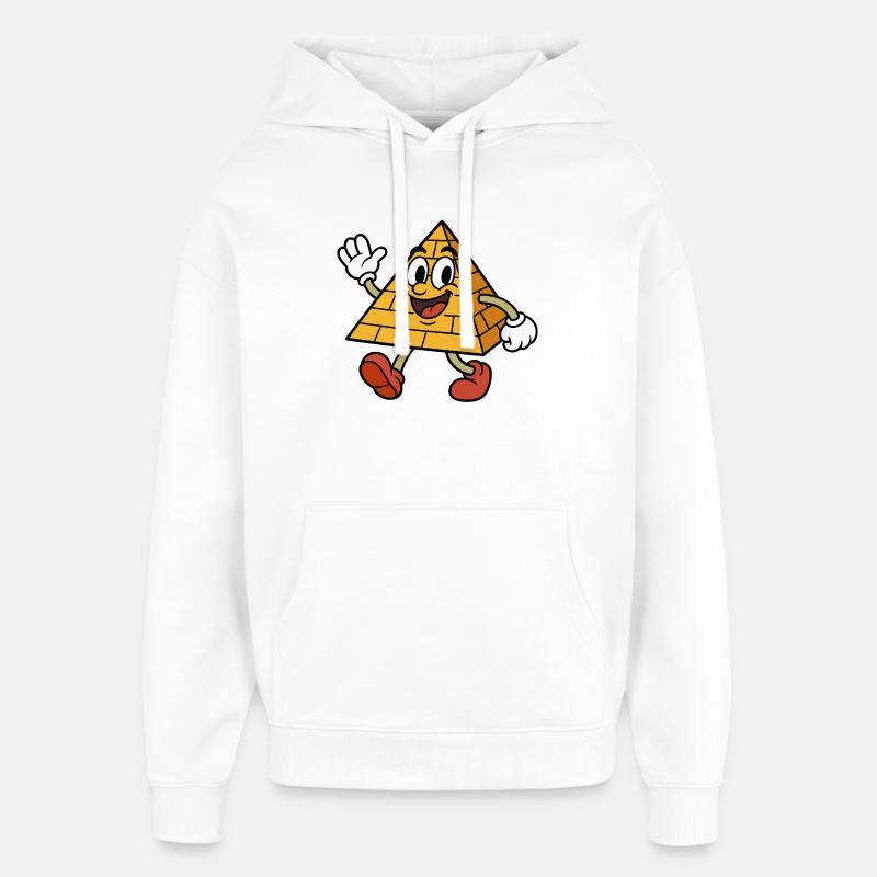 Pyramide loufoque parlante - Sweat à capuche unisexe Stanley/Stella Oversized - blanc