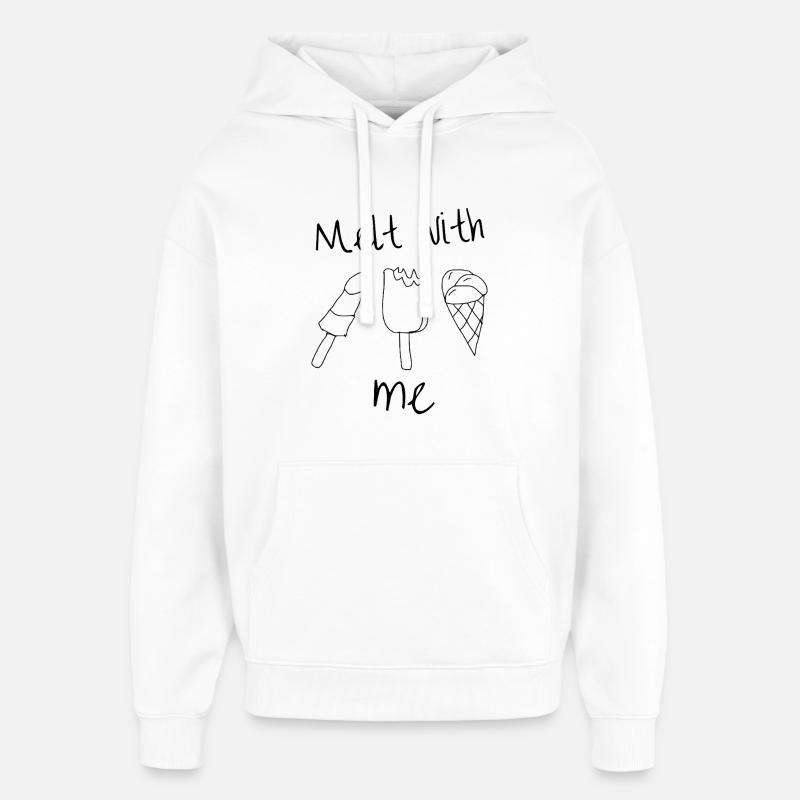 Melt with me | Eiscreme - Oversized Unisex Hoodie von Stanley/Stella - Weiß