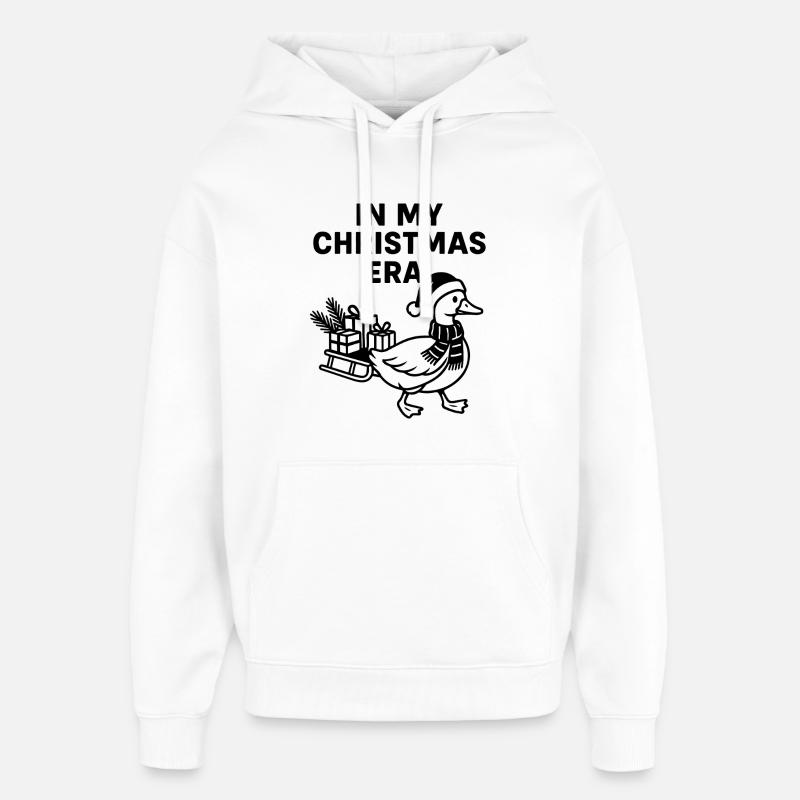 Oie Noël Époque Drôle Vacances Design - Sweat à capuche unisexe Stanley/Stella Oversized - blanc