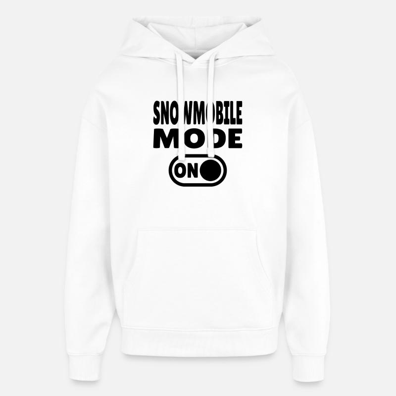 Mode motoneige activé - Sweat à capuche unisexe Stanley/Stella Oversized - blanc