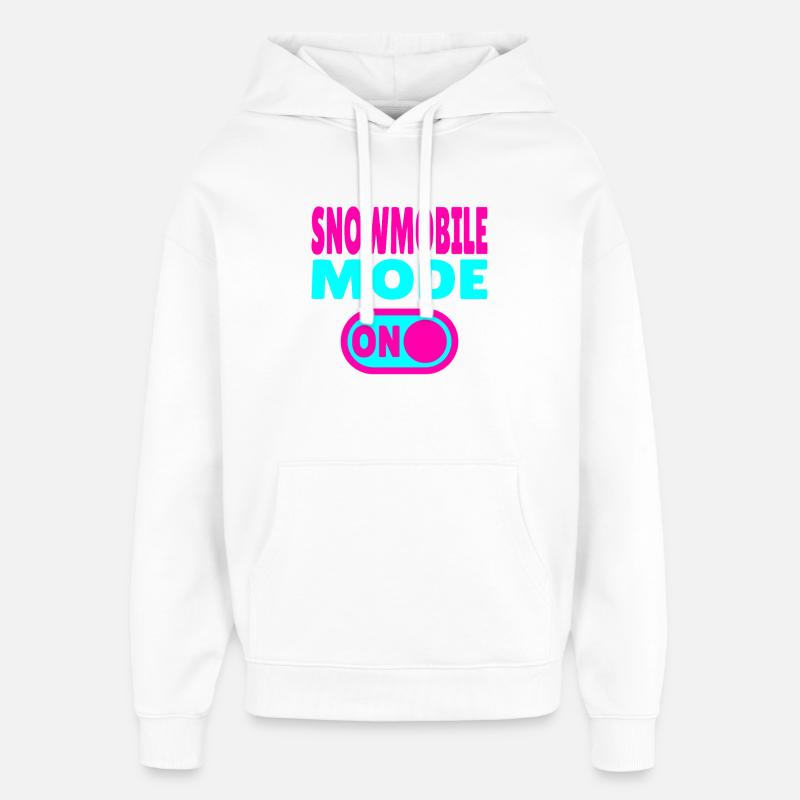 Mode motoneige activé - Sweat à capuche unisexe Stanley/Stella Oversized - blanc