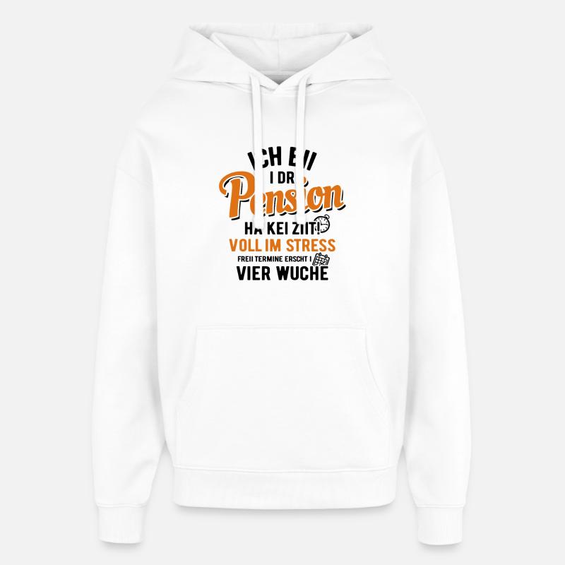 I bii i dr Prévoyance - Suisse - Sweat à capuche unisexe Stanley/Stella Oversized - blanc