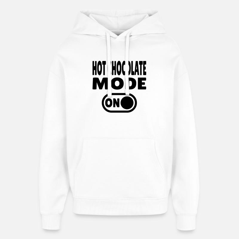 Mode HotchocolateONBLK - Sweat à capuche unisexe Stanley/Stella Oversized - blanc