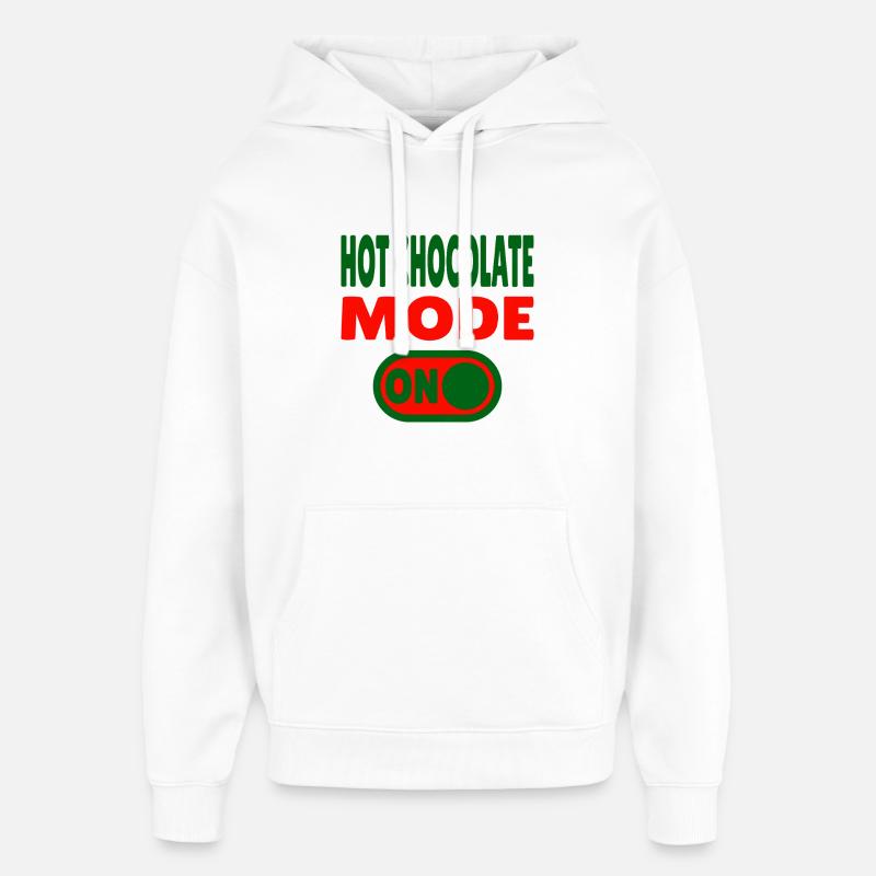 Mode chocolat chaud activé - Sweat à capuche unisexe Stanley/Stella Oversized - blanc