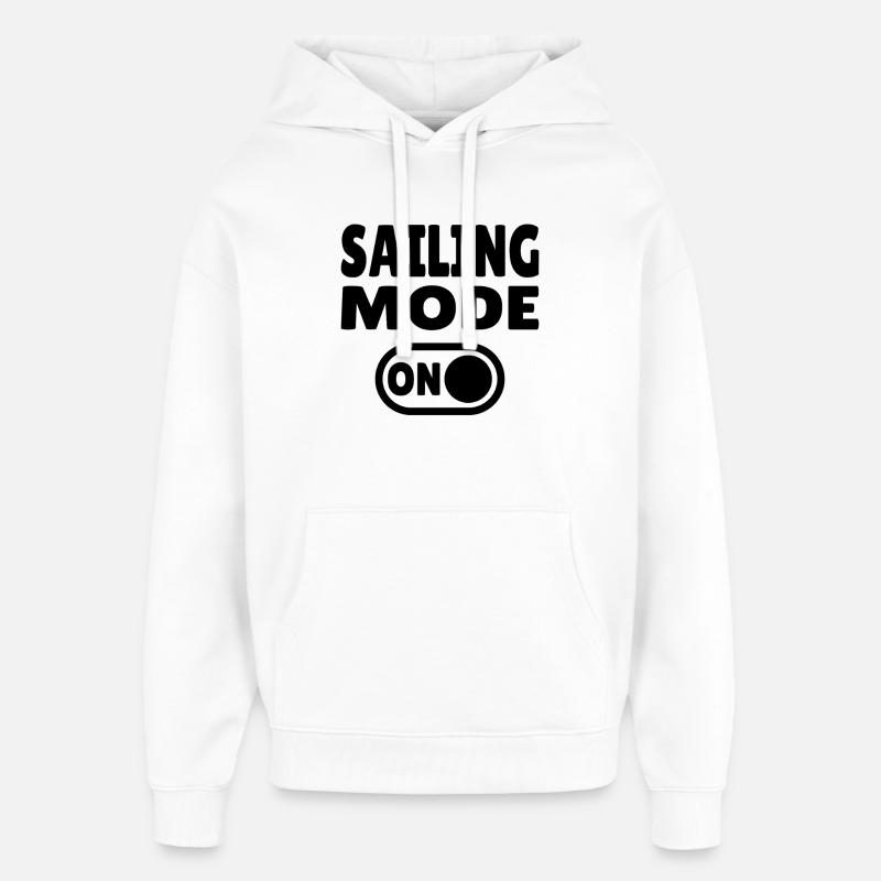 Mode Navigation Activé - Navigation Active - Sweat à capuche unisexe Stanley/Stella Oversized - blanc