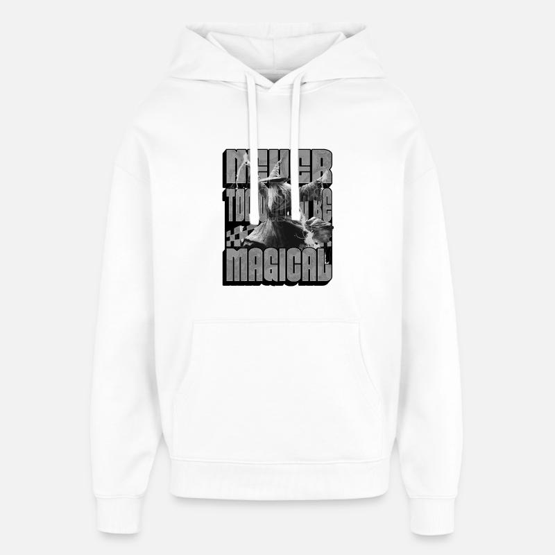 Sorcier Magique - Sweat à capuche unisexe Stanley/Stella Oversized - blanc