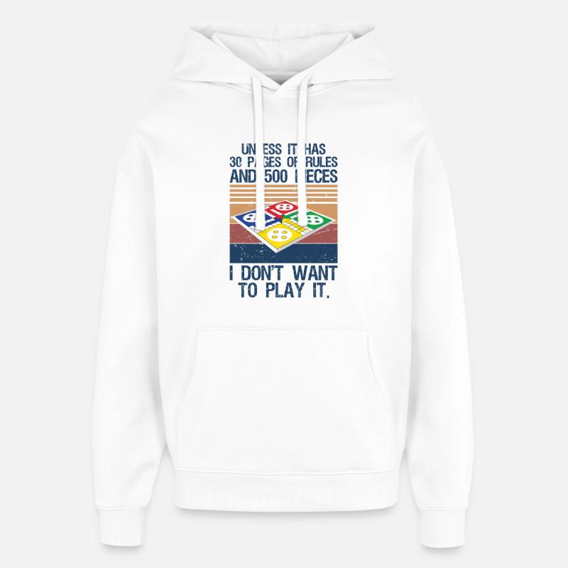 Board Game Joke Funny Board Game - Oversized Unisex Hoodie von Stanley/Stella - Weiß