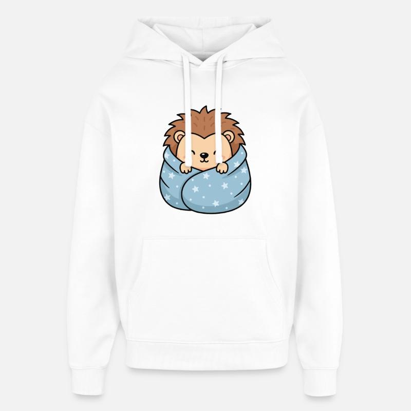 Câlin Étoile-hérisson - Sweat à capuche unisexe Stanley/Stella Oversized - blanc