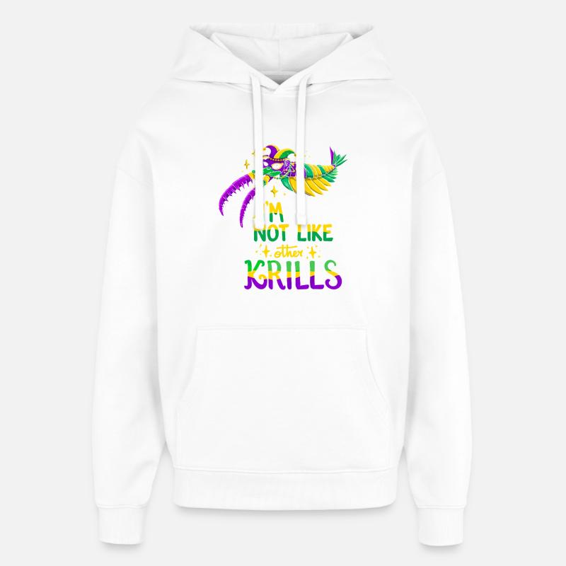 Mardi gras Krabbe - Oversized Unisex Hoodie von Stanley/Stella - Weiß