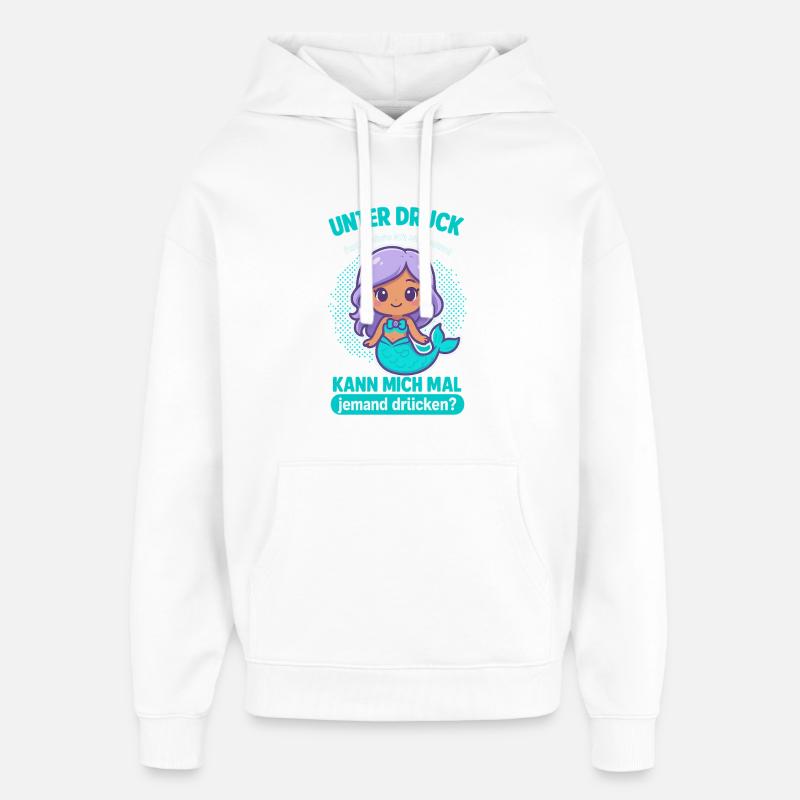 Sirène sous pression - Sweat à capuche unisexe Stanley/Stella Oversized - blanc