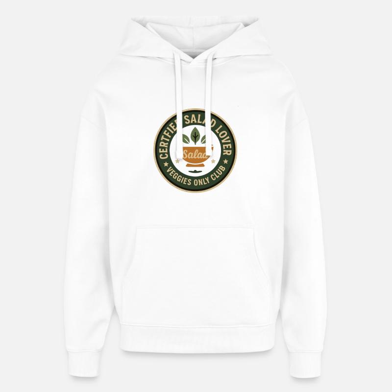 Amateur de salade - Sweat à capuche unisexe Stanley/Stella Oversized - blanc