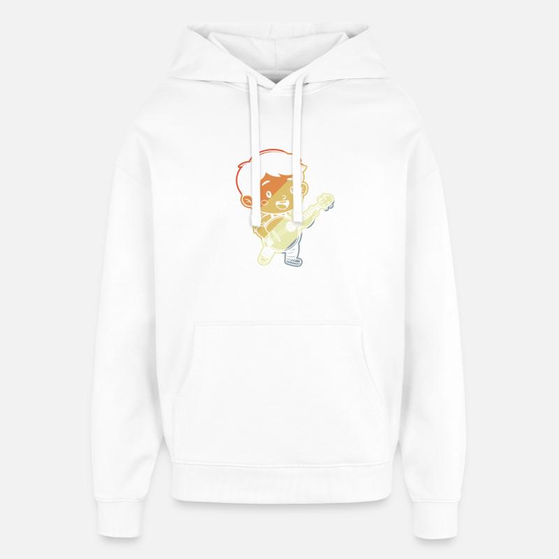 Petit Banjoïste Comic - Sweat à capuche unisexe Stanley/Stella Oversized - blanc