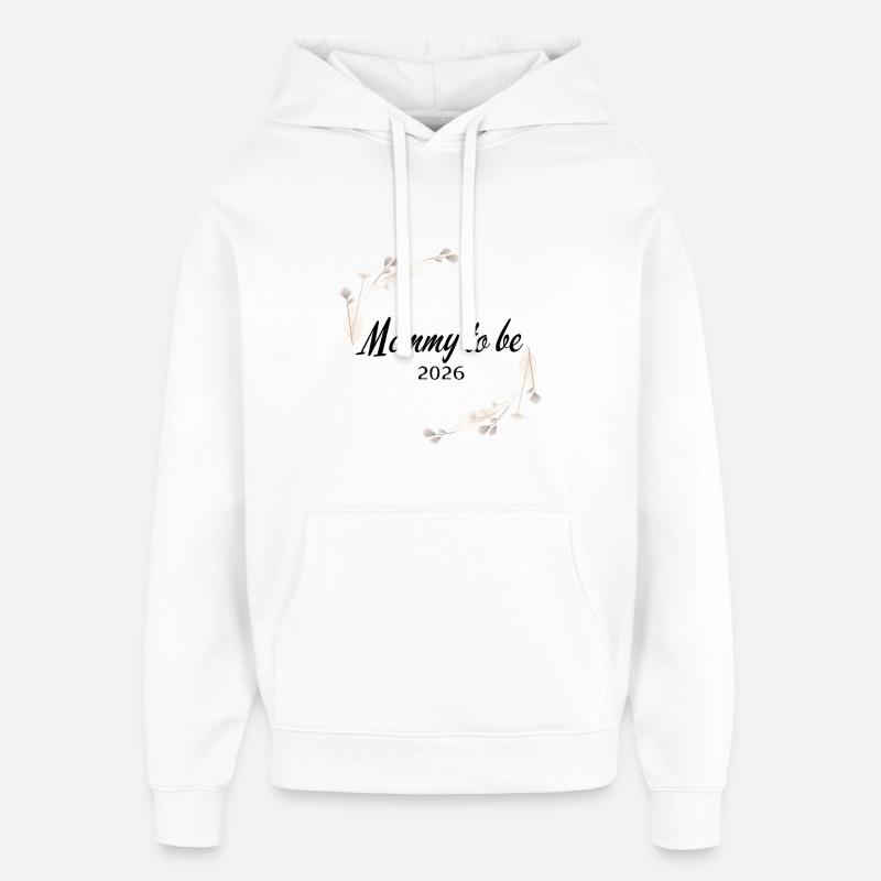 Maman à devenir - Sweat à capuche unisexe Stanley/Stella Oversized - blanc