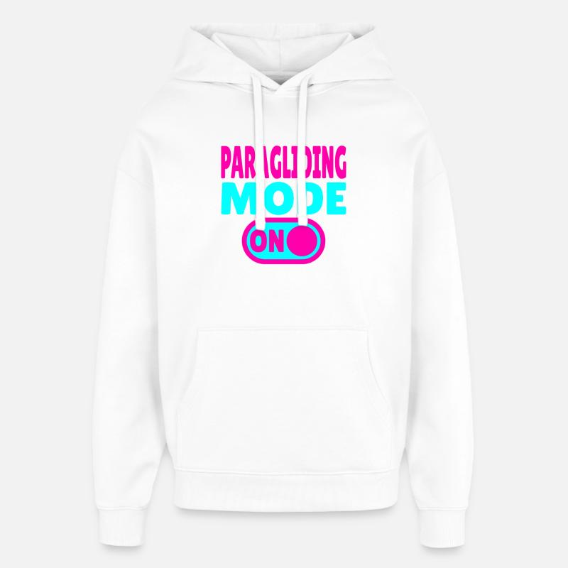 Mode parapente ACTIVÉ – Parapente Liberté - Sweat à capuche unisexe Stanley/Stella Oversized - blanc
