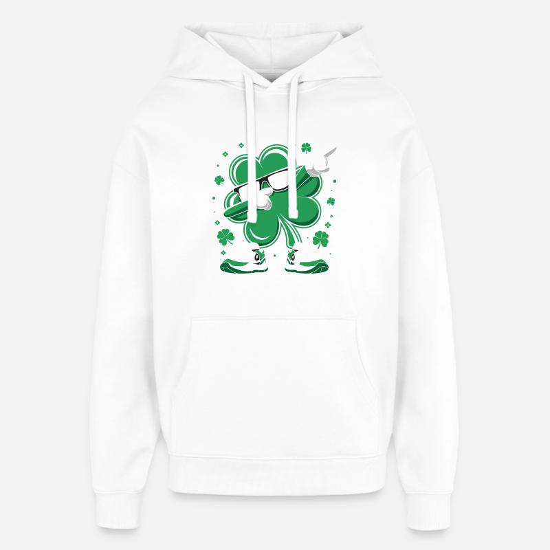 Rocker trèfle avec style - Sweat à capuche unisexe Stanley/Stella Oversized - blanc