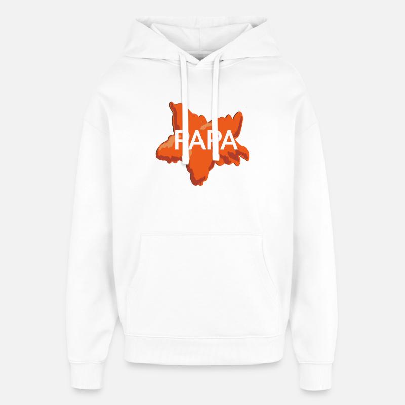 Papa - Sweat à capuche unisexe Stanley/Stella Oversized - blanc