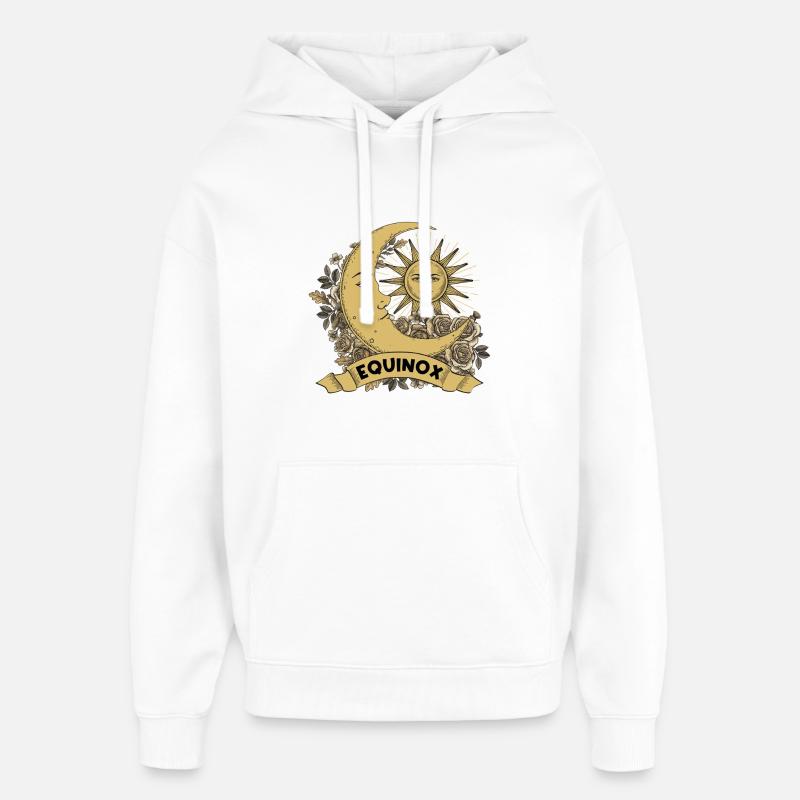 Equinox Renew, Rebalance, Renaissance Ostara - Sweat à capuche unisexe Stanley/Stella Oversized - blanc