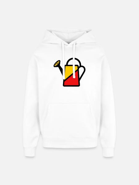 Two-tone watering can tool vegetable gardener - Oversized Unisex Hoodie by Stanley/Stella - white