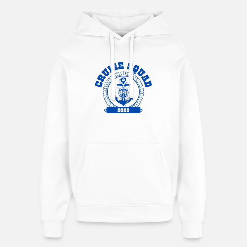 Équipe de croisière 2026 🌊🚗 - Sweat à capuche unisexe Stanley/Stella Oversized - blanc
