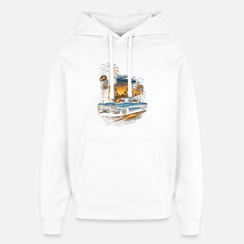 Lowrider Auto - Sweat à capuche unisexe Stanley/Stella Oversized - blanc