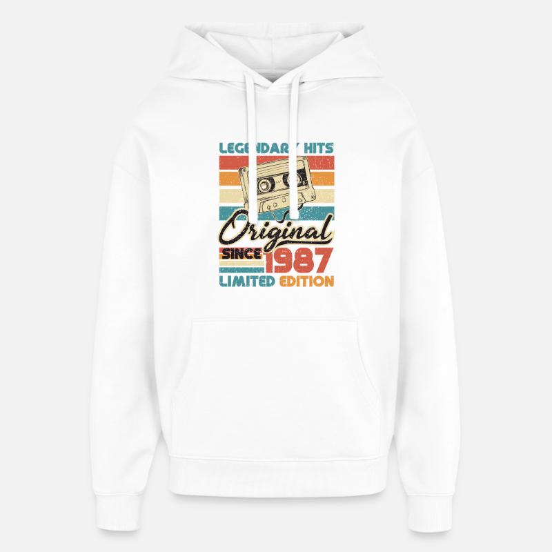 Original depuis 1987 - Sweat à capuche unisexe Stanley/Stella Oversized - blanc