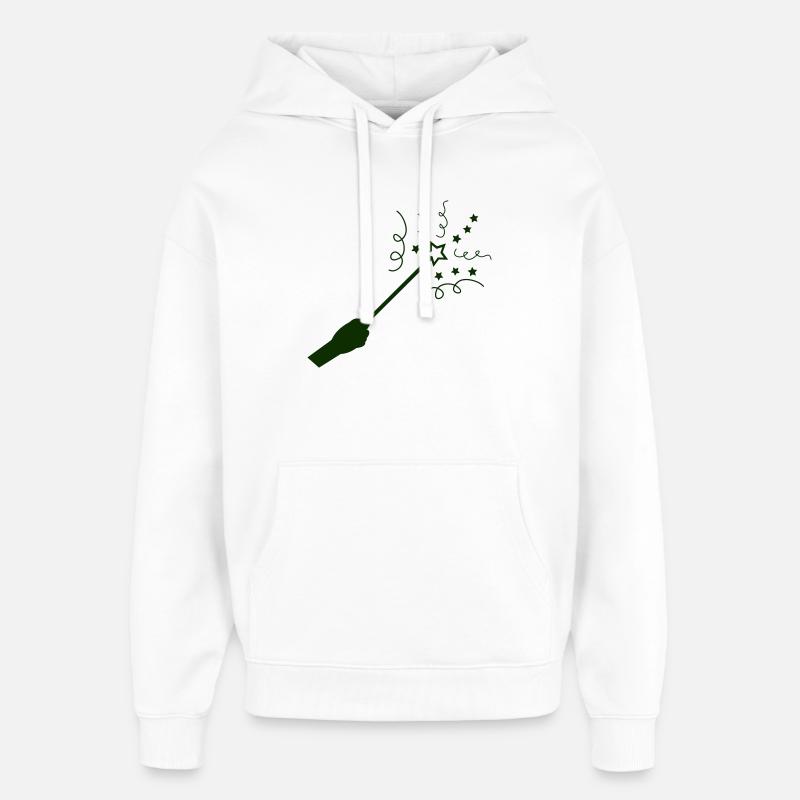 Baguette magique de célébration - Sweat à capuche unisexe Stanley/Stella Oversized - blanc