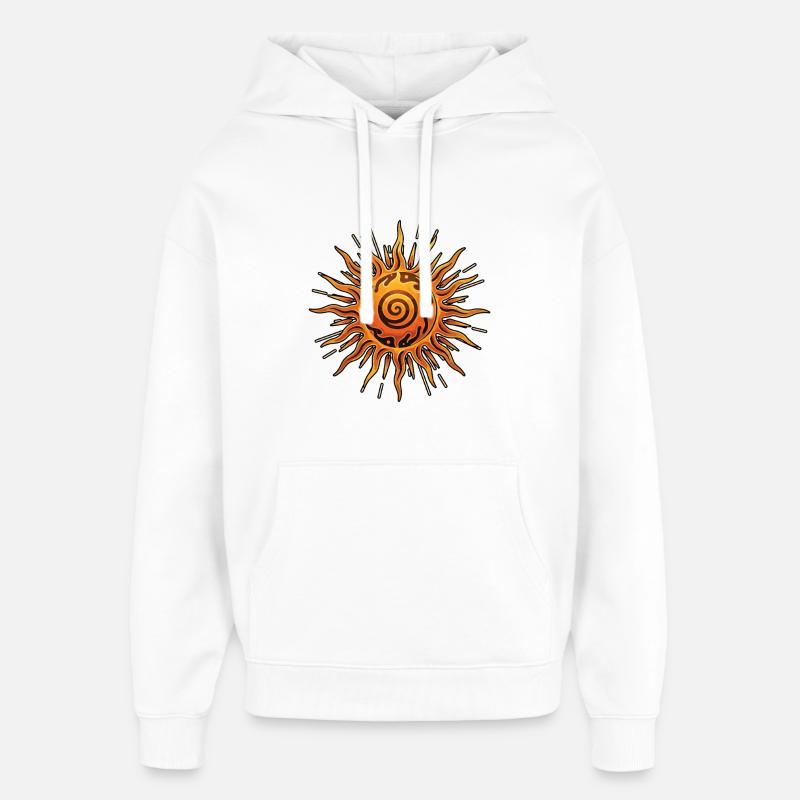 Litha Pagan Summer Solstice Midsummer Midsommar - Oversized Unisex Hoodie by Stanley/Stella - white